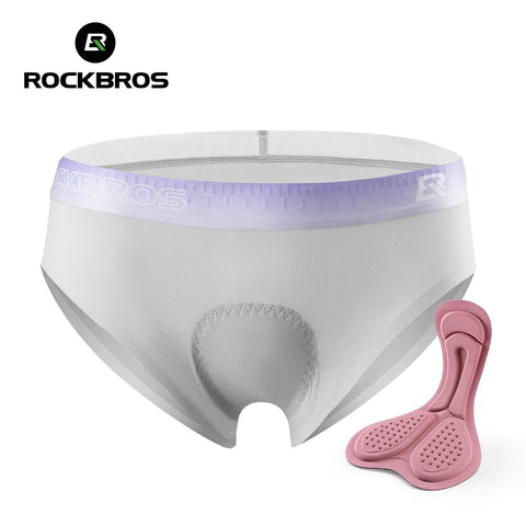 ROCKBROS Women's Padded Cycling Underwear - Comfortable MTB Bicycle Shorts
