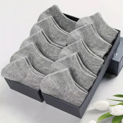 Breathable Deodorant Men's Low Cut Ankle Socks - 10/20/30/40/50 Pairs