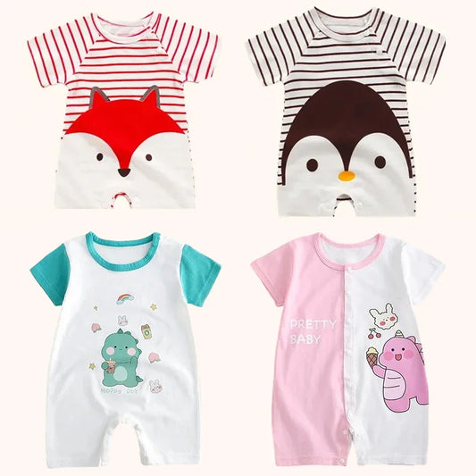 Cotton Summer Romper for Newborns