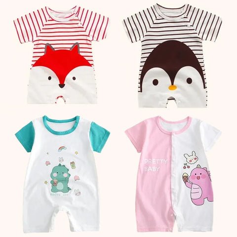 Cotton Summer Romper for Newborns