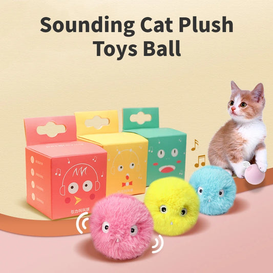Smart Interactive Cat Toy Ball with Catnip - Engaging Pet Training Ball for Cats and Kittens