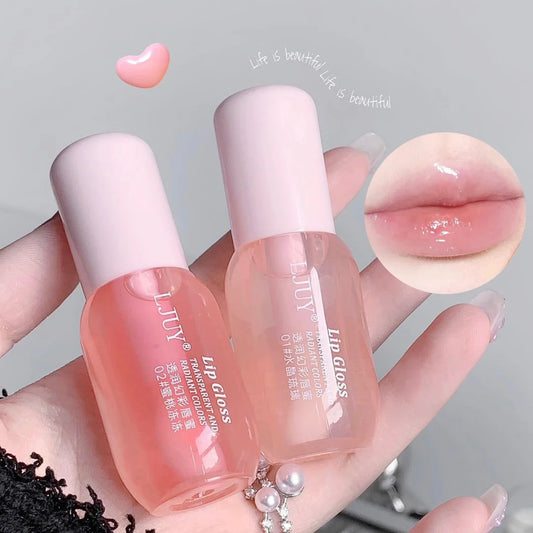 Fruit Crystal Jelly Lip Oil - Hydrating Gloss & Plumping Serum for Luscious Lips