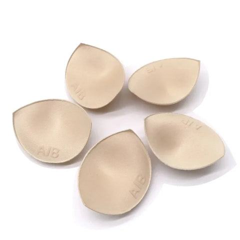 2 Pcs Thick Sponge Bra Pads for Swimwear and Bikinis - Push Up Breast Enhancers
