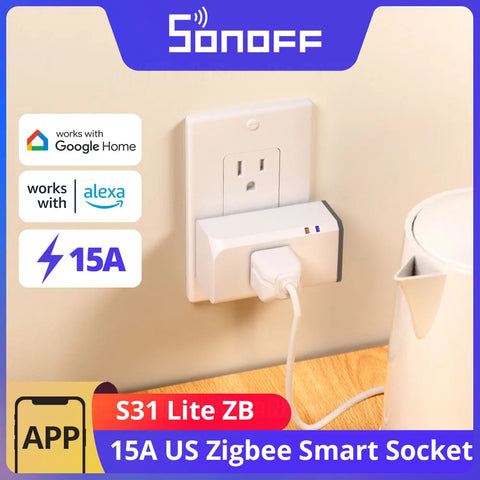 SONOFF S31 Lite ZB 15A ZigBee Smart Plug