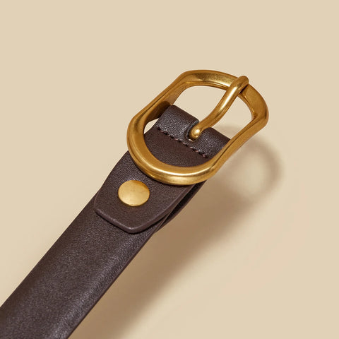 FOXER Women Buckle Thin Belt for Jeans & Dress