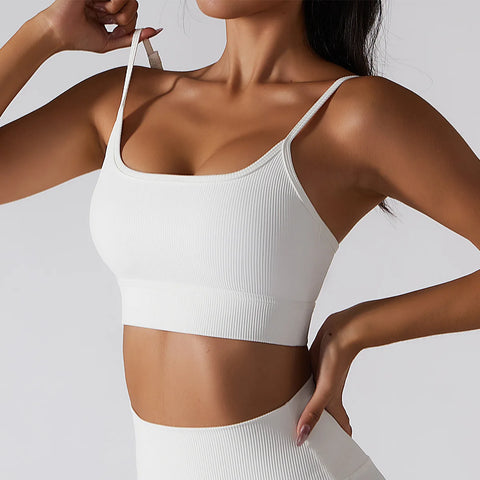 SOISOU Nieuwe Yoga BH Top voor Dames - Ademende Sport BH