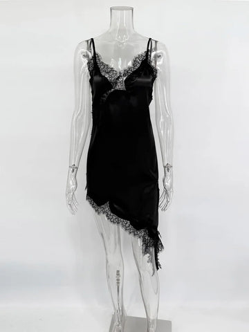 Tossy Sexy Lace Halter Backless Dress for Women - Summer 2025 Slim Bodycon Party Dress