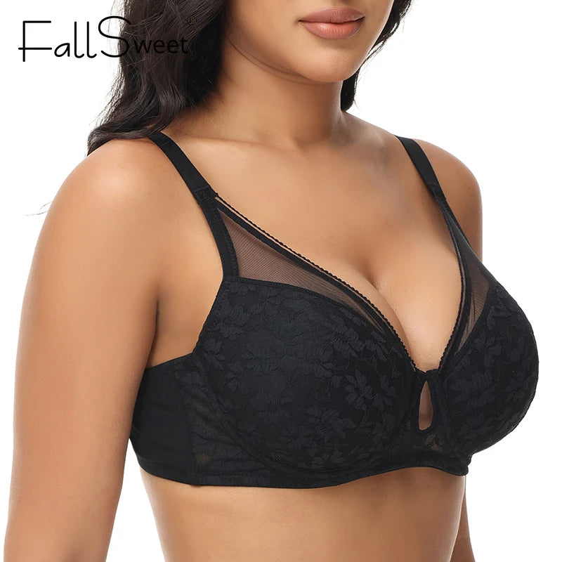 FallSweet Plus Size Push Up Bra for Women
