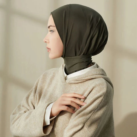 Fashion Muslim Hijab Caps - Solid Underscarf for Women