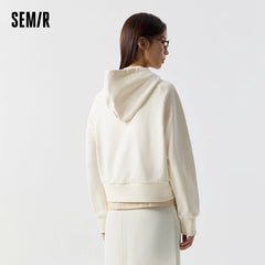 Semir Women's Short Style Printed Hoodie