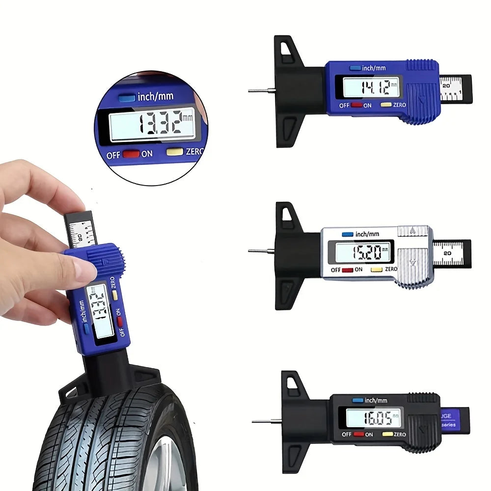 Digital Car Tyre Thickness Gauges - Essential Tool for Safe Driving