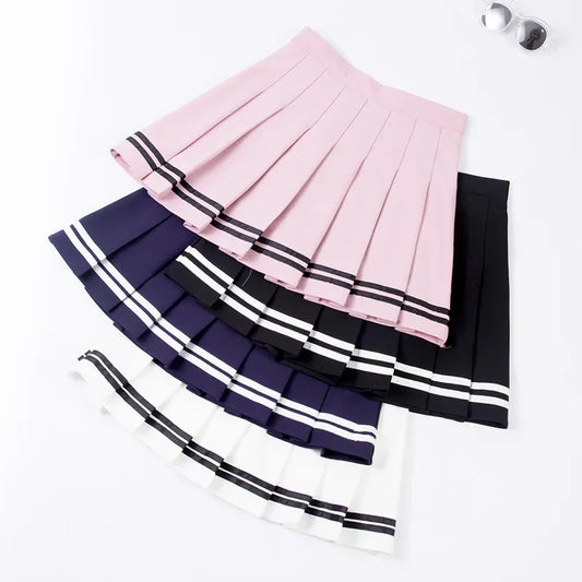 Pleated Tennis Skirt for Women - Korean Style Athletic Golf and Workout Mini Skirt