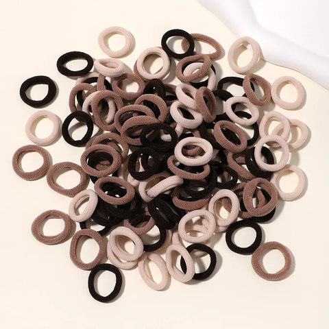 LOVEKIKI 50 stuks elastische haarbanden - kleurrijke kinderhaaraccessoires voor leuke stijlen 