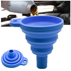 Universal Silicone Liquid Funnel for Car Maintenance - Foldable & Portable