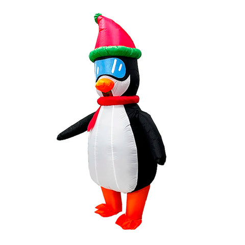 Opblaasbaar Pinguïnkostuum - Deluxe Halloweenkostuum voor volwassenen 