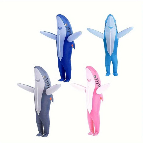 Cute Unique Standing Shark Inflatable Costume