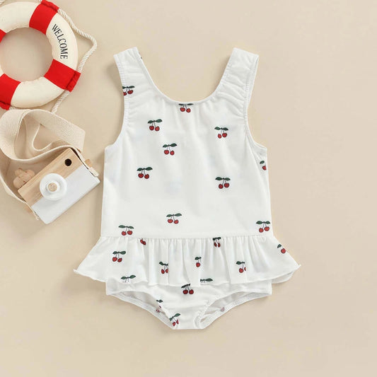Tregren 6M-3Y Cute Lemon Cherry Swimwear