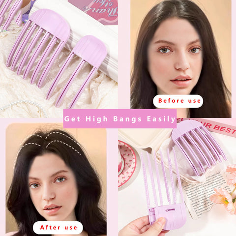 Fluffy Hairpin Curling Bangs Clips for Voluminous Hair - Fashionable Hair Rollers
