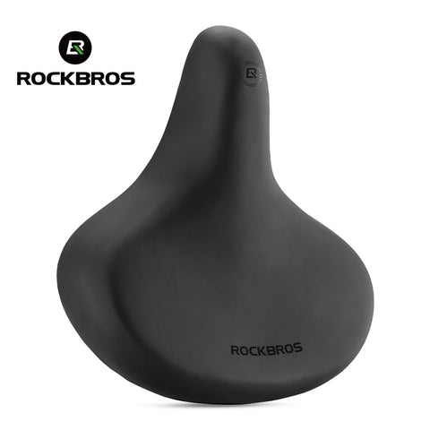 ROCKBROS Bicycle Saddle - Comfortable PVC Leather Bike Seat with Shock Absorption