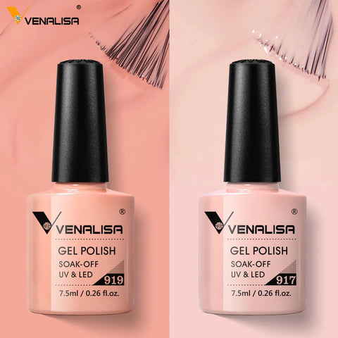Venalisa Nude Color Gel Base &amp; Nowipe Top Coat Set 