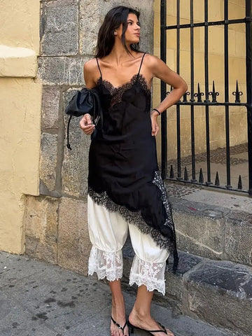 Tossy Sexy Lace Halter Backless Dress for Women - Summer 2025 Slim Bodycon Party Dress