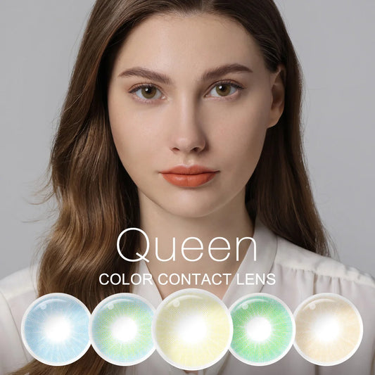Mgaister Queen Prescription Color Contact Lenses - 1 Pair