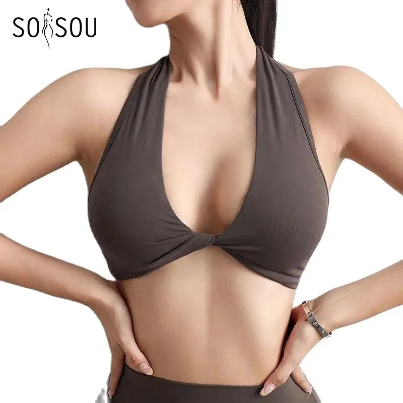 SOISOU Nylon Sexiest Bra for Women - Versatile Gym & Yoga Support