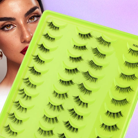 Natural Mink Half Eye Lashes - 5/10/14/20 Pairs