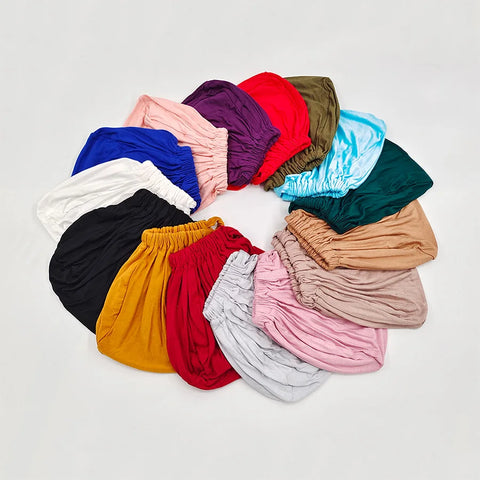 Soft Modal Muslim Turban Hat - Elegant Inner Hijab Caps for Women