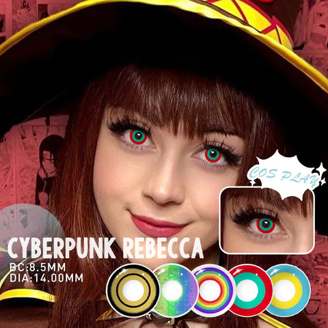 VISUASHOW Rainbow Colored Contact Lenses for Cosplay