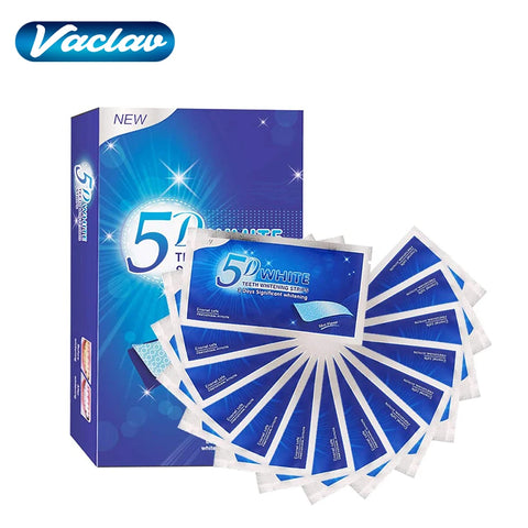 5D Teeth Whitening Strips - Effective Home Use Whitening Kit