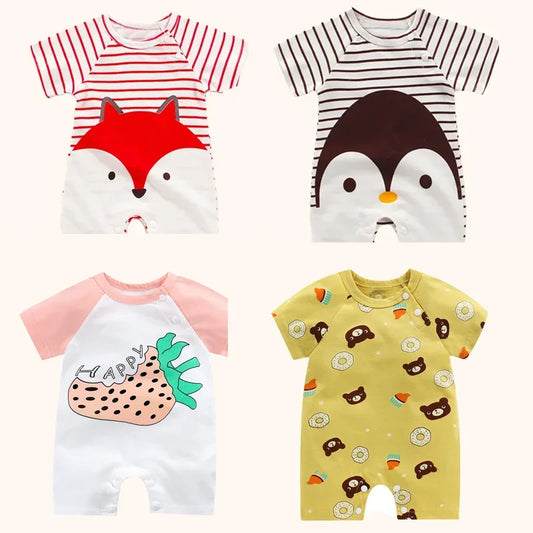 Cotton Summer Romper for Newborns