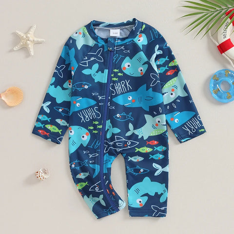 Baby Boys Long Sleeve Rash Guard Swimwear