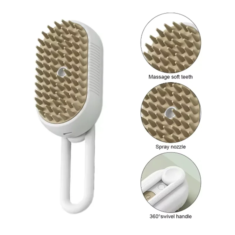 New Cat Dog Pet Spray Massage Brush