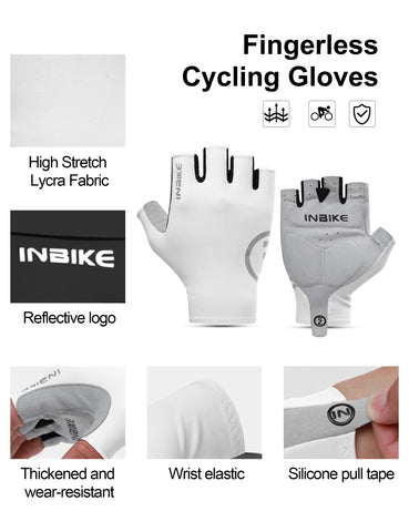 INBIKE Dames Zomer Fiets Handschoenen - Gevoerde Halfvinger MTB &amp; Racefiets Accessoires