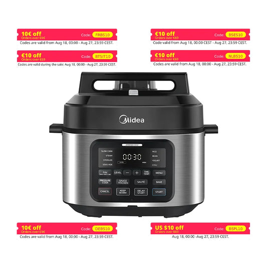 Midea 9-in-1 Multi Cooker, 6L