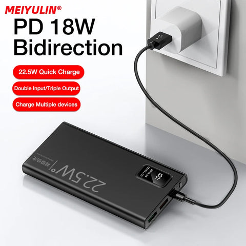 20000mAh Power Bank – 22.5W USB-C Fast Charger