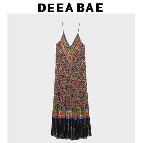 DEEABAE Korean Women's Summer Vacation Dress