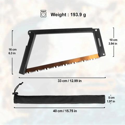 Outdoor Folding Saw - Portable 32cm Manganese Hacksaw Blade for Camping and Logging