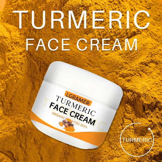 Turmeric Whitening Face Cream - Youthful Skin, Wrinkle Removal, and Brightening Moisturizer