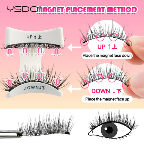 YSDO Magnetic Eyelashes - Reusable 3D Mink Lashes