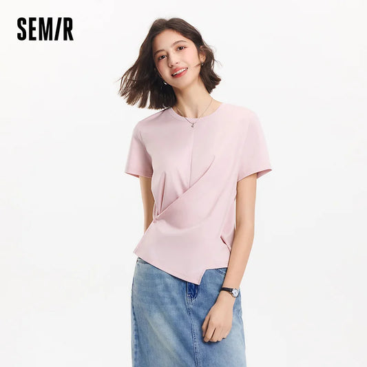 Semir dames cropped T-shirt met korte mouwen