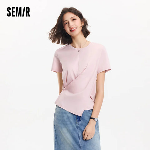 Semir dames cropped T-shirt met korte mouwen