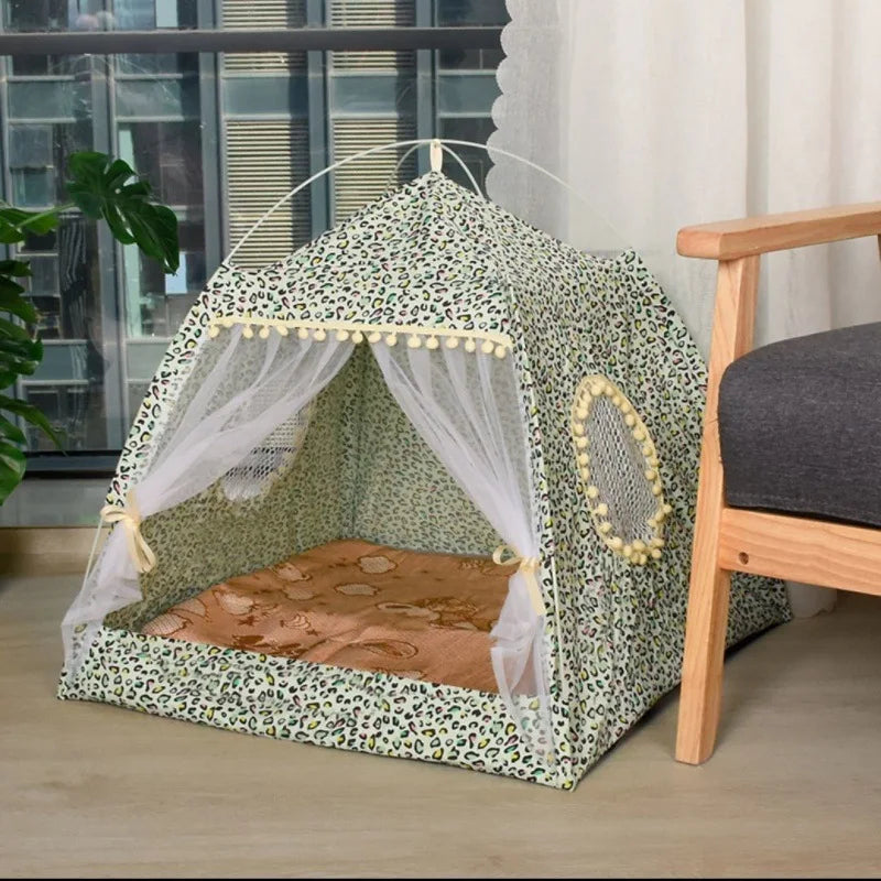 Cat Broken Flower Tent - Semi Enclosed Nest for Dogs and Cats