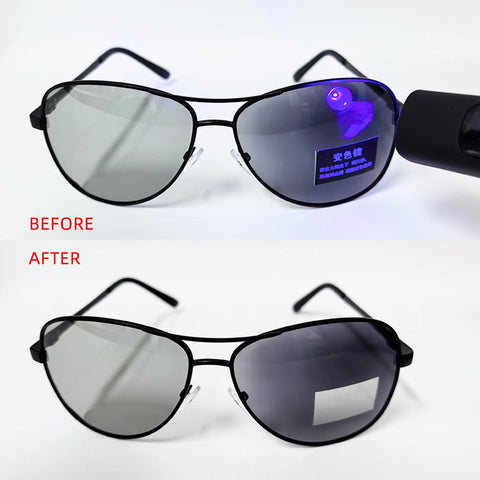 Klassieke pilotenfotochromatische gepolariseerde zonnebril – Chameleon UV400 unisex rij- en nachtzichtbrillen