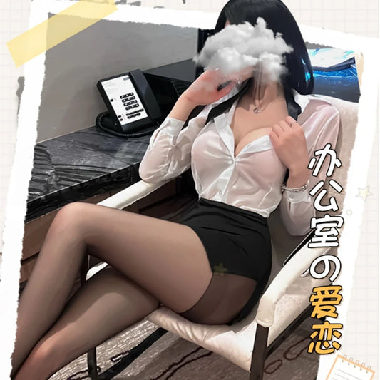 Sexy Cosplay Secretaresse Kostuum