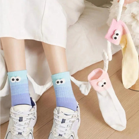 Cute Magnetic Hand Grip Socks for Women - Fun Couple Socks