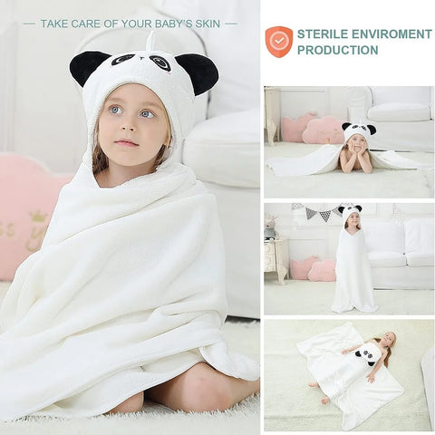 MICHLEY Unisex Cute Hooded Bath Baby Towel