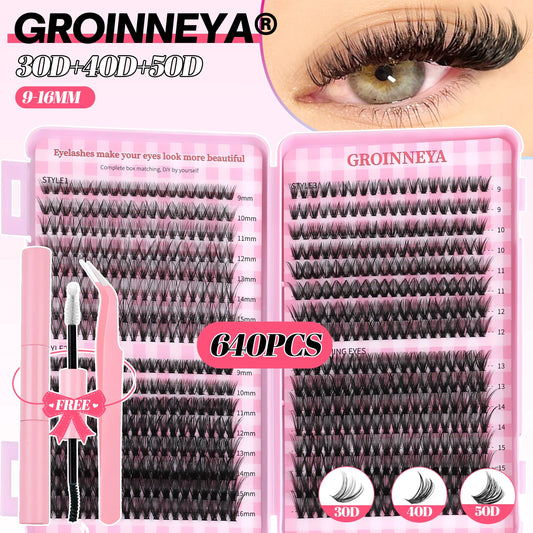 GROINNEYA DIY Lash Clusters Set