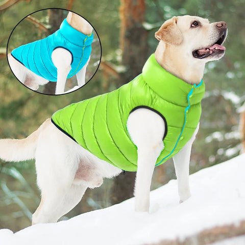Soft Winter Dog Jacket - Reversible Waterproof Vest for All Dog Sizes